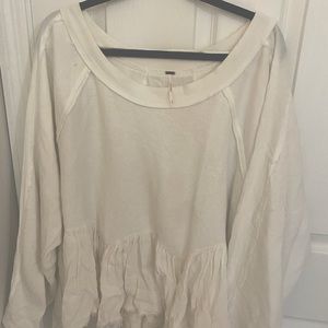 Long sleeve white freepeople tunic